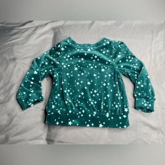 Carter's Teal Starry Pajama Set - Picture 6 of 12